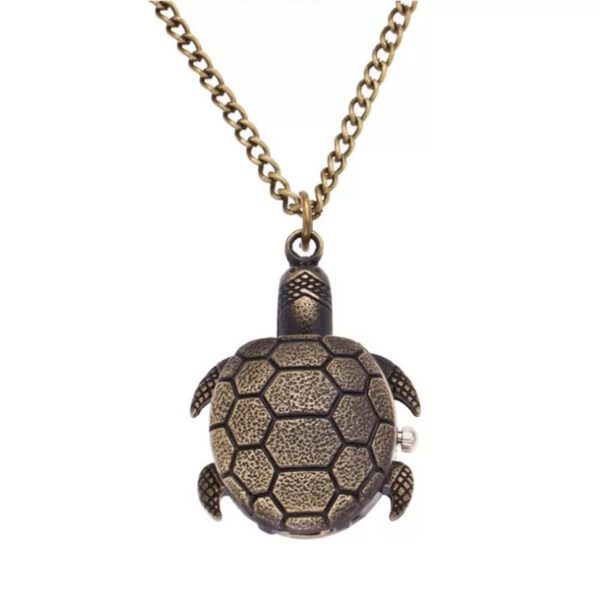O1CN01kTVk6s1wkyZrAXg4U_2213334146347-0-cib Wholesale Flip quartz watch cute cartoon little turtle necklace hanging watch