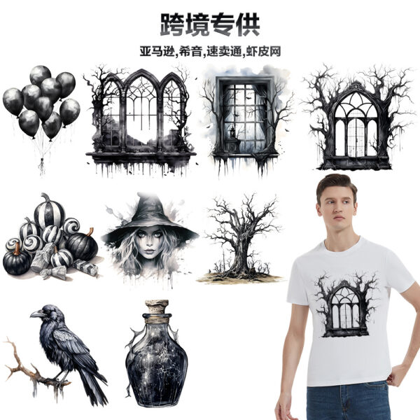 Wholesale Halloween Black and White Horror
