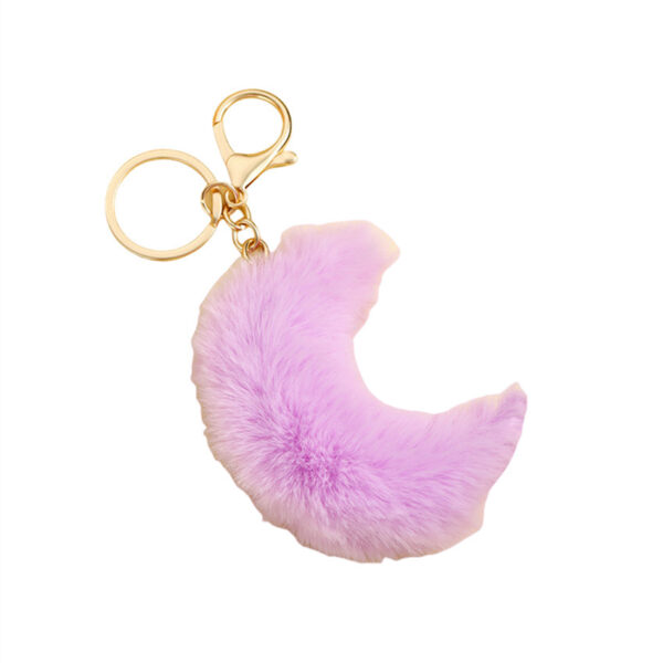 O1CN01kUJ5vc1bFjtlwZ1la_2857743436-0-cib Wholesale Cute Furry Moon Pom Pom Plush Keychain Pendant