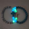 Wholesale Blue And White Couple Luminous Bracelet Turquoise Bracelet