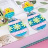 Wholesale Easter egg cute rabbit long acrylic earrings