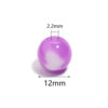 Wholesale Jelly colored heart-shaped round acrylic beads