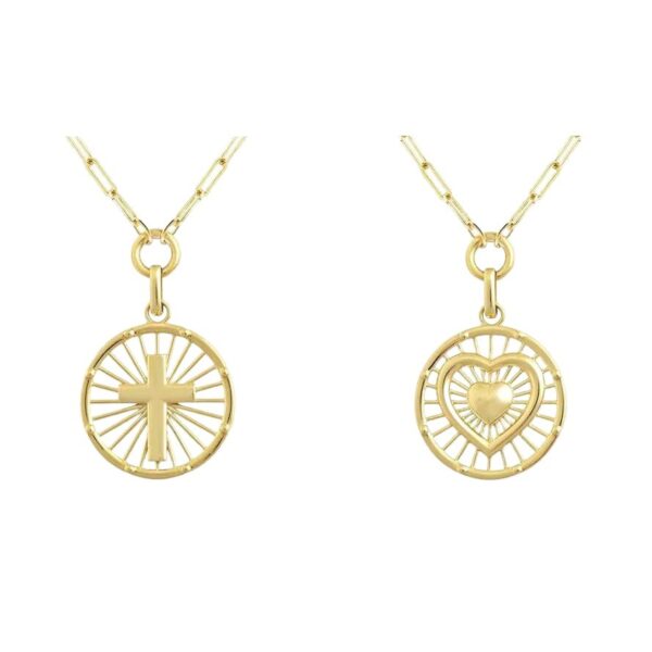 O1CN01kab4841MjJJkOAfpw_2217546201470-0-cib Wholesale Faith Light Luxury Hollow Love Cross Necklace