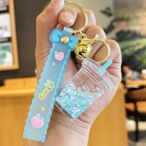 Luminous Bubble Bead Milk Tea Cup Blue
