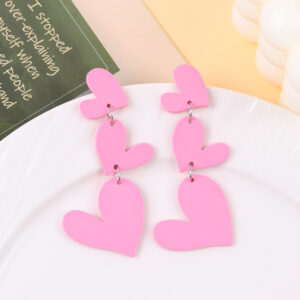 Pink triple hearts