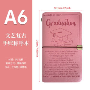 A6（120*200mm） / Metal semicircle buckle-graduation style