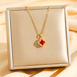 8788 four-leaf clover red