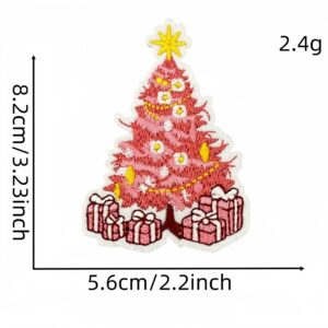 Pink christmas cloth sticker 8 #