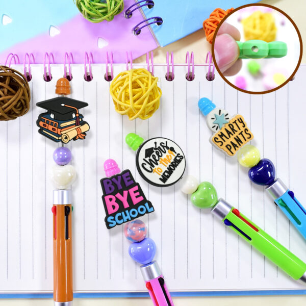 Wholesale Random 100pcs Hat Graduation Season Series Focal Beads