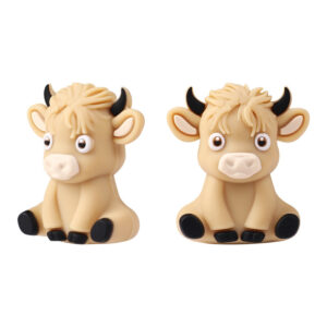 Light yellow 3d highland cow