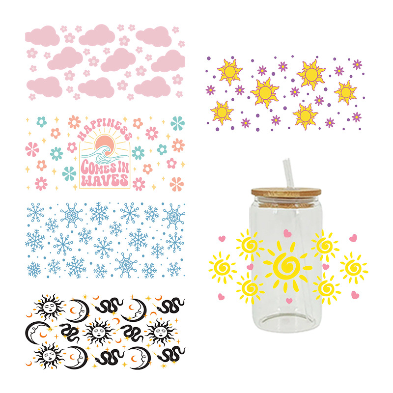 Wholesale UV Transfer Paste Glass Crystal Label Crystal Paste 16OZ UV DTF WRAPS