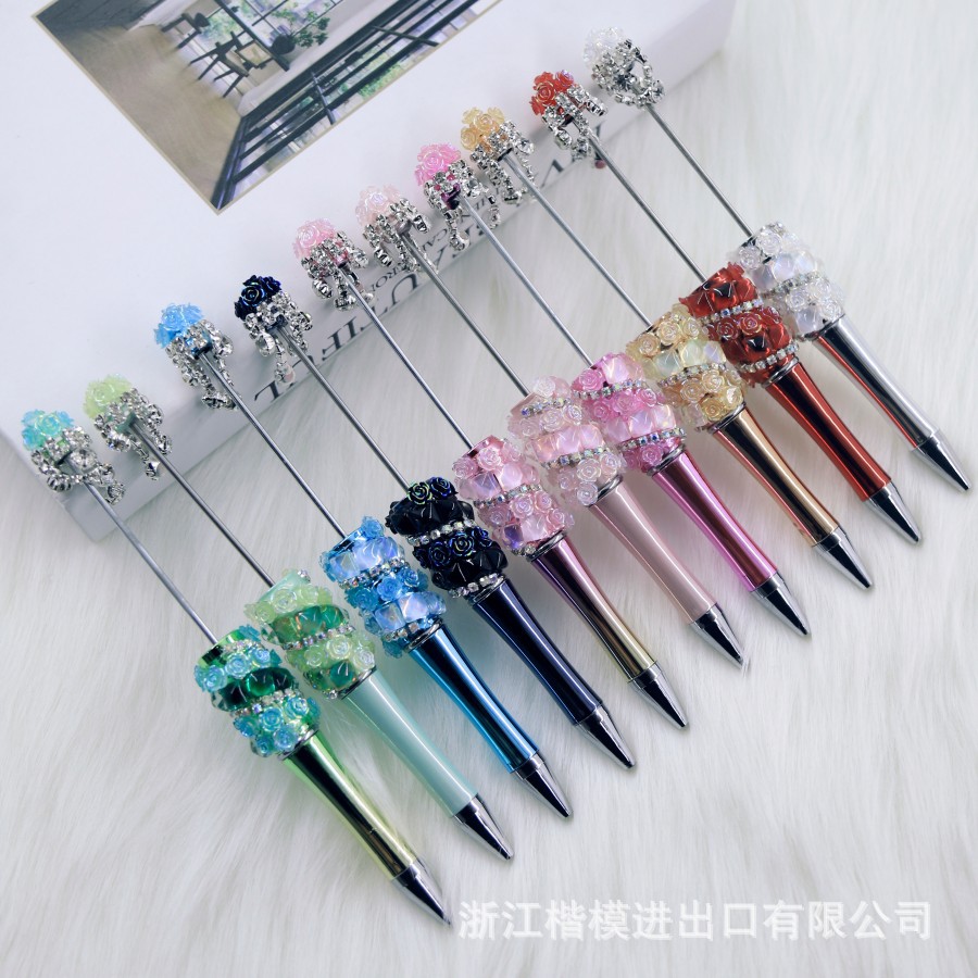 Wholesale pular DIY Pearl Flower Beadable Pen