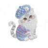 Wholesale Cartoon Beautiful Kitten Embroider Self-Adhesive Stickers DIY Patches