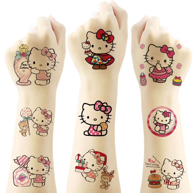 Wholesale 5X5Cm Cat Cartoon Tattoo Stickers OLY Exclusive
