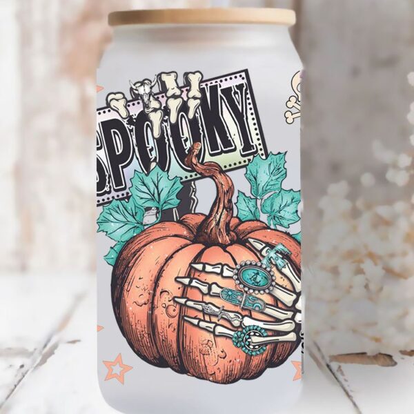 Wholesale Cartoon Cute Halloween Theme 16oz Cup UV DTF Wraps