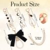 Wholesale Butterfly Knot Bead Pearl Love Moon Metal Keychain