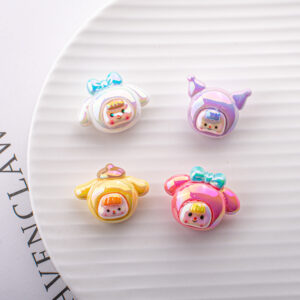 Wholesale resin cartoon loose beads vertical hole Acrylic Beads OLY Exclusive