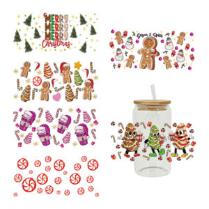 Wholesale UV Transfer Paste Glass Crystal Label Crystal Paste Cross-border Special Paste for 16oz Glass Cup 23cmX11cm