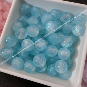 10mm hole 2.0mm light blue / Starry sky cat eyes