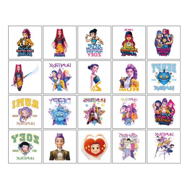 O1CN01kvexTV1zd8zSaz7mG_2214740066736-0-cib Wholesale 5x5cm Girl Gro Tattoo Stickers Cartoon Tattoo Stickers OLY Exclusive