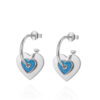 Wholesale Love Pendant Earrings Light Luxury Two Hearts Heart-shaped Earrings