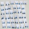 Wholesale Yunnan Dali Ethnic Style Earrings Tie-Dye Blue Dye Batik Hand-Woven Fabric Buckle Earrings Earrings