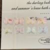 Wholesale 10pcs star flower cherry bow relief acrylic beads