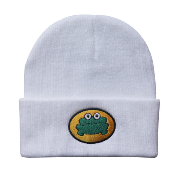 Wholesale Cartoon Frog Knitted Yarn Winter Hat