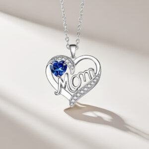 White gold deep blue diamond