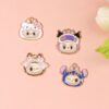Wholesale Xiaohongshu pular Aessories Alloy Oil ipping Handmade Beaded Pendant Cartoon Jewelry Aessories