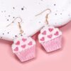 Wholesale Valentine's Day Love Irregular Geometric Splicing Acrylic Earrings