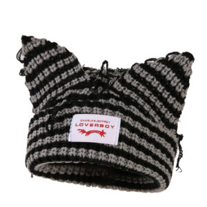 Black and gray stripes / One size fits all