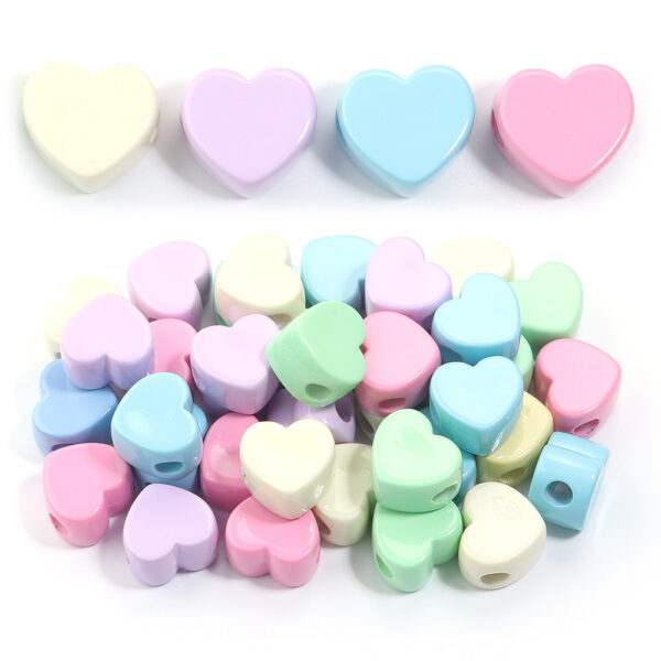 O1CN01l4zpaL2HlXHgeVVTn_2206784719191-0-cib Wholesale Acrylic Macaron Color Peach Heart DIY Beads