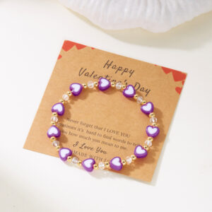 # 3 purple love bracelets