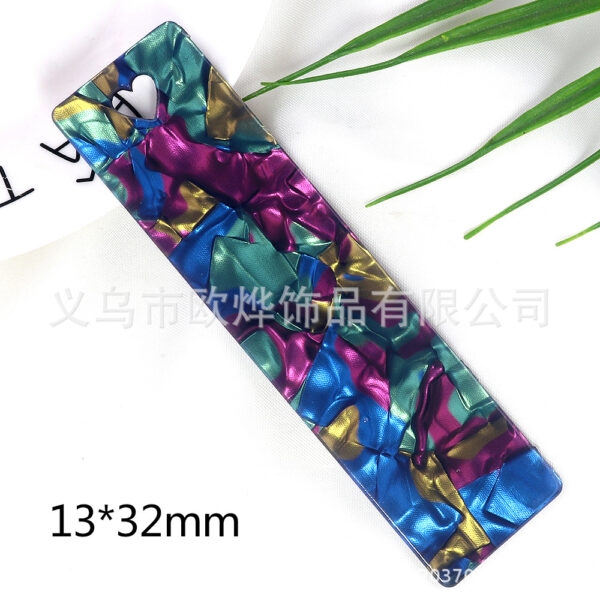 Wholesale Texture acrylic peach heart hanging rope bookmark