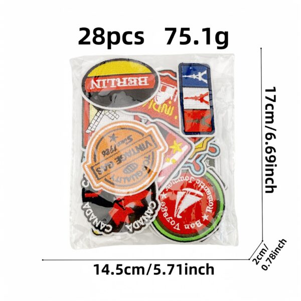Wholesale Cartoon World Landmark Pattern Embroidery DIY Patches