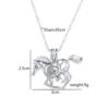 Wholesale Hollowed-out glow-in-the-dark horse Halloween necklace