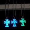 Wholesale Cool glow-in-the-dark cross necklace