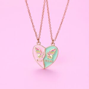 730 pink blue gold butterfly