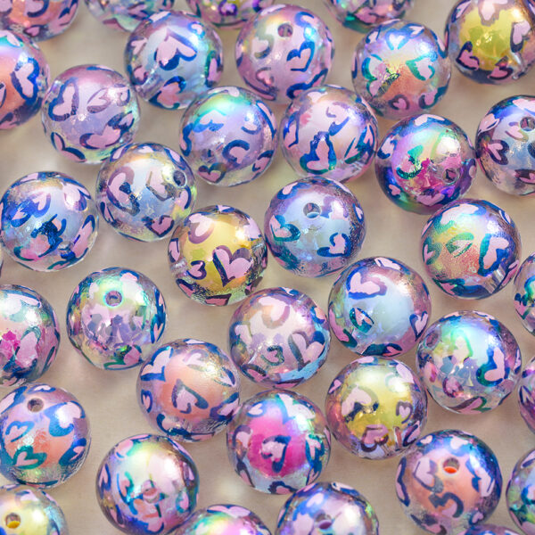 O1CN01lAtZju20wfP5PneGV_2218603856914-0-cib Wholesale Printed two-color love beads in beads acrylic beads