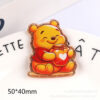 Wholesale 10pcs Cute cartoon animal glitter Acrylic Flatback