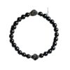 Wholesale Obsidian Bracelet Diamond Facet Gem Bracelet