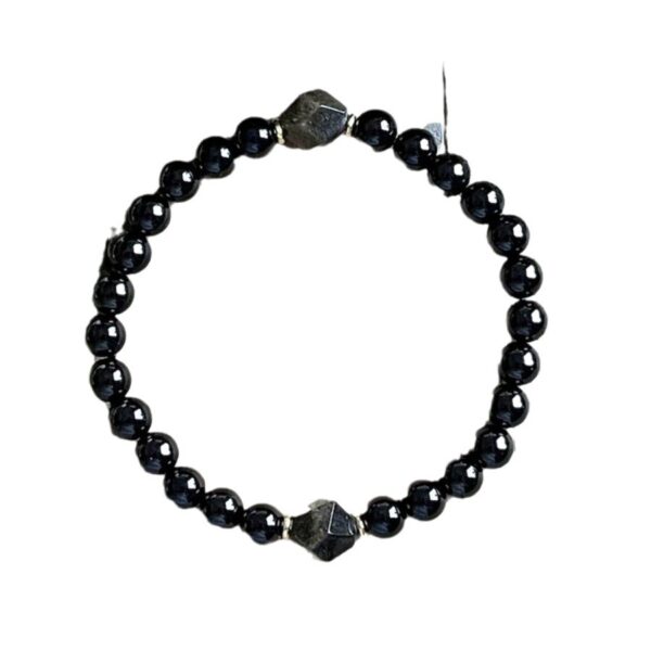 Wholesale Obsidian Bracelet Diamond Facet Gem Bracelet