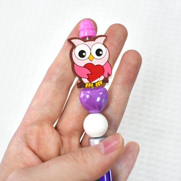 Wholesale Owl Series Creative Bead Jewelry Soft Rubber Beads
