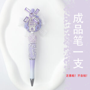 A set of lavender love windmill rotating finished pens (excluding baby)
