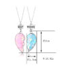 Wholesale Best Friend Necklace Set Magnet Pair of Sequins Onion Powder Glue