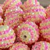 O1CN01lJB0Uc1QErIf5FAh1_2201245431945-0-cib Wholesale 5PCS 20MM Rhinestone Resin Beads Bubblegum Beads