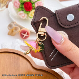 Pink little mushroom-pendant / Individual package