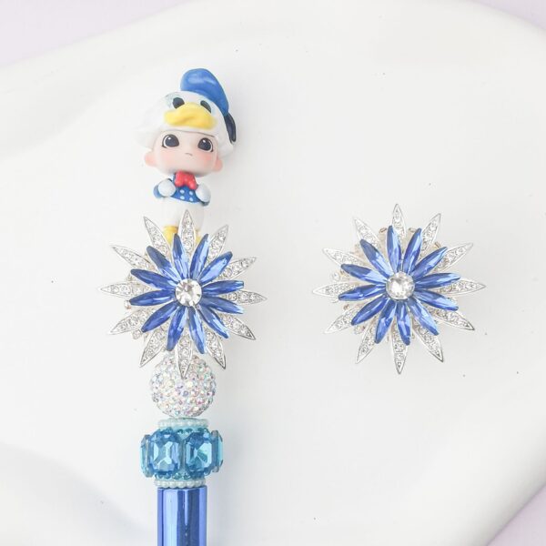 Wholesale 5pcs Tide double-sided spinning sunflower beads