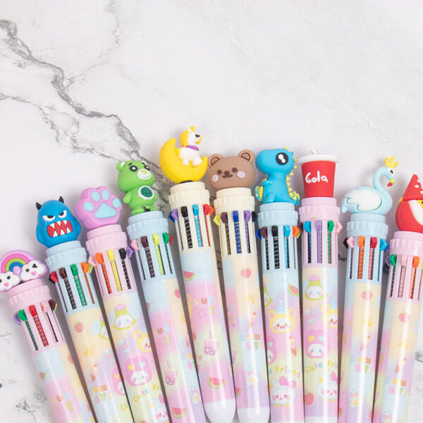 O1CN01lKwWEe1qCjccXjUPj_2220865205460-0-cib Wholesale Cartoon Head Ten-Color Pen